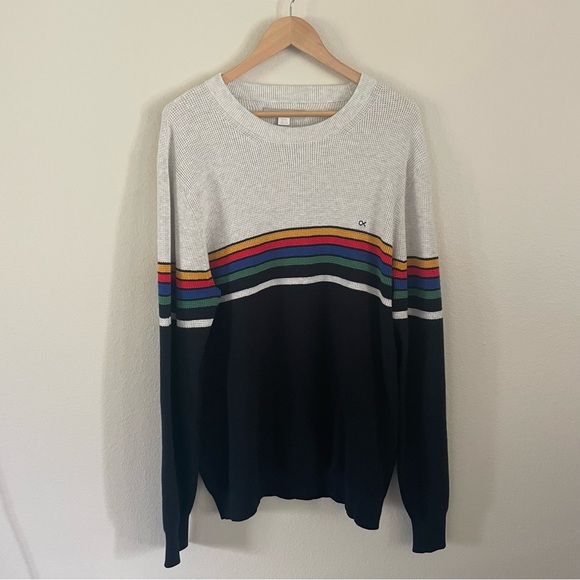Outerknown Nostalgic Sweater Retro Inspired Stripes Size XL - Picture 3 of 9